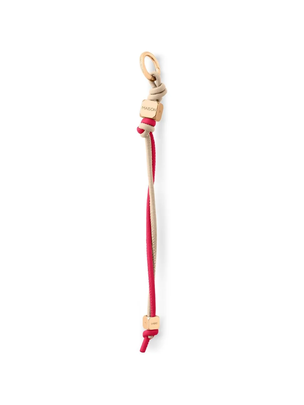 leather wristlet charm - 1