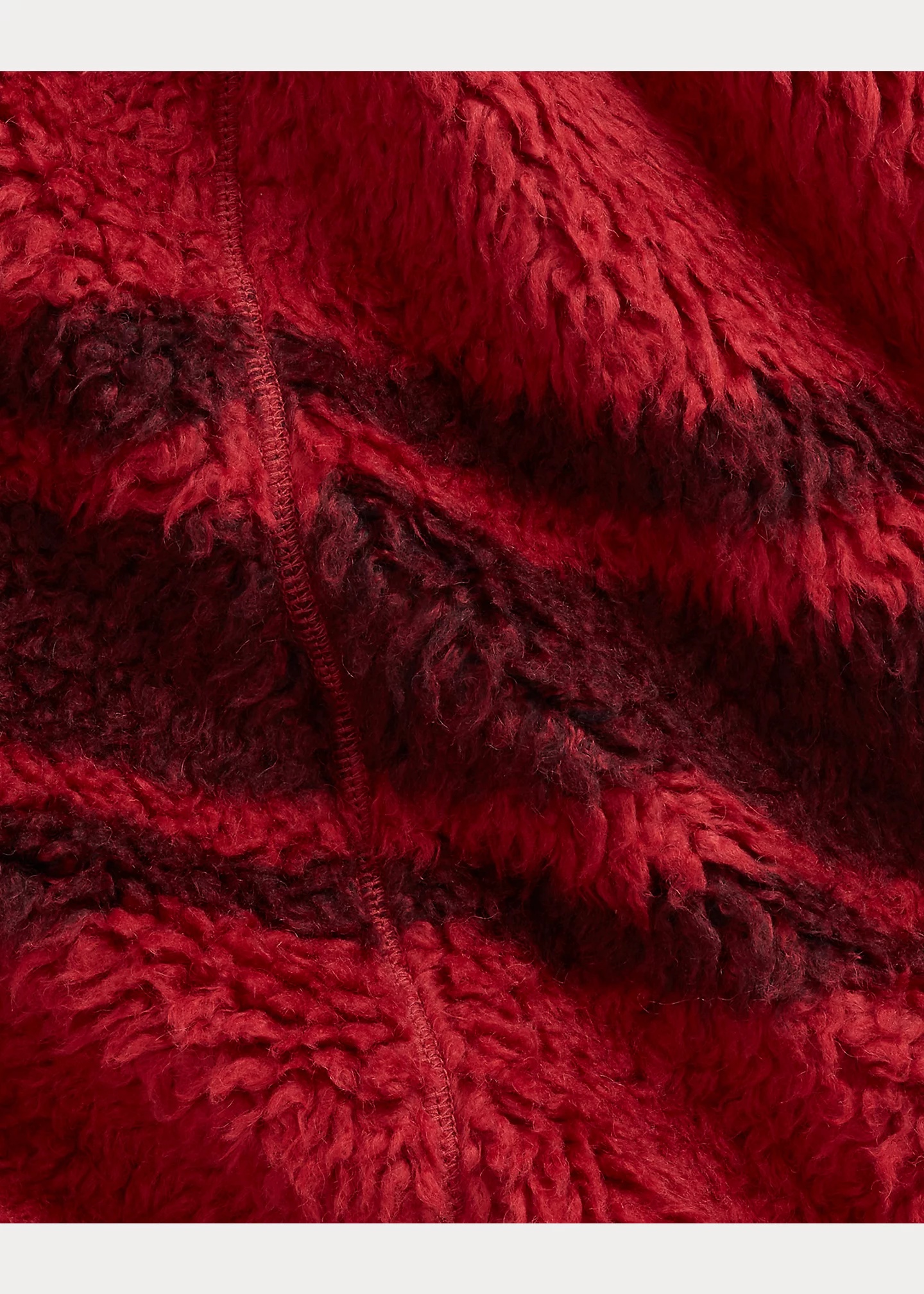 Striped Pile Fleece Jacket - 5
