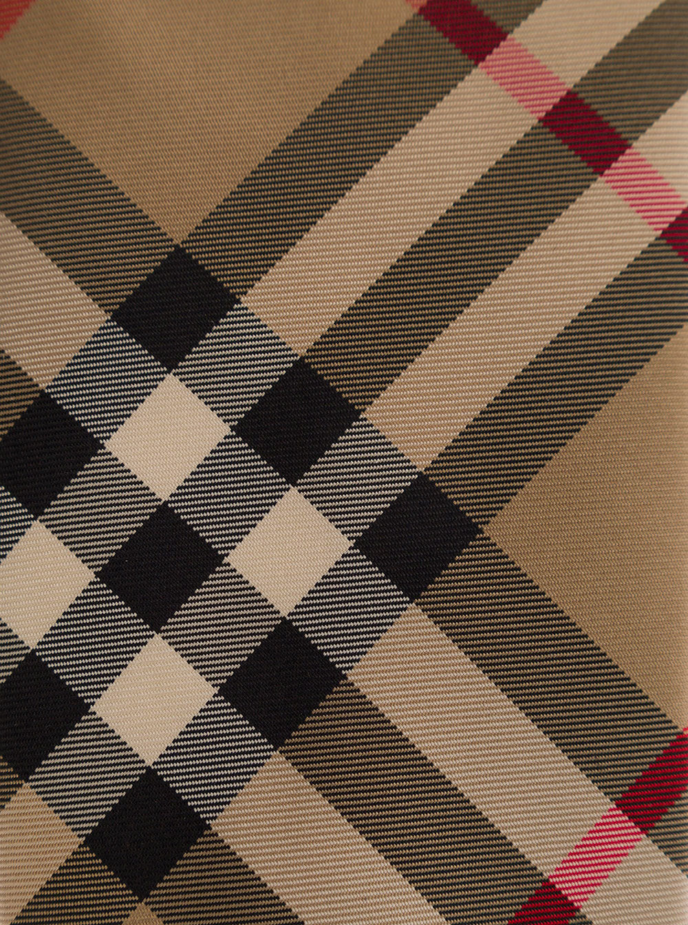 Burberry Men Beige Scarf With All-Over Vintage Check Print In Silk Man - 3