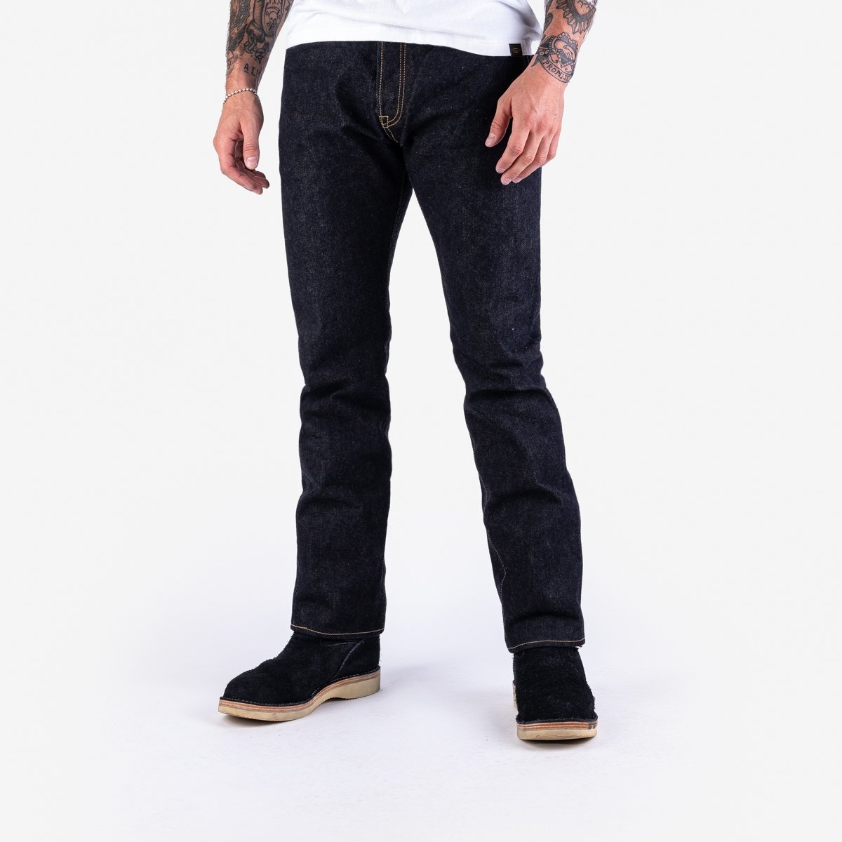 IH-634S-19L 19oz Left Hand Twill Selvedge Denim Straight Cut Jeans - Indigo - 2