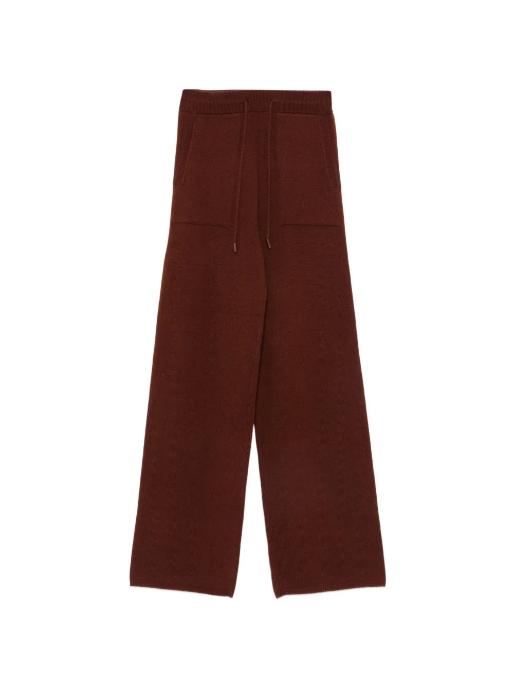 drawstring cashmere trousers - 1