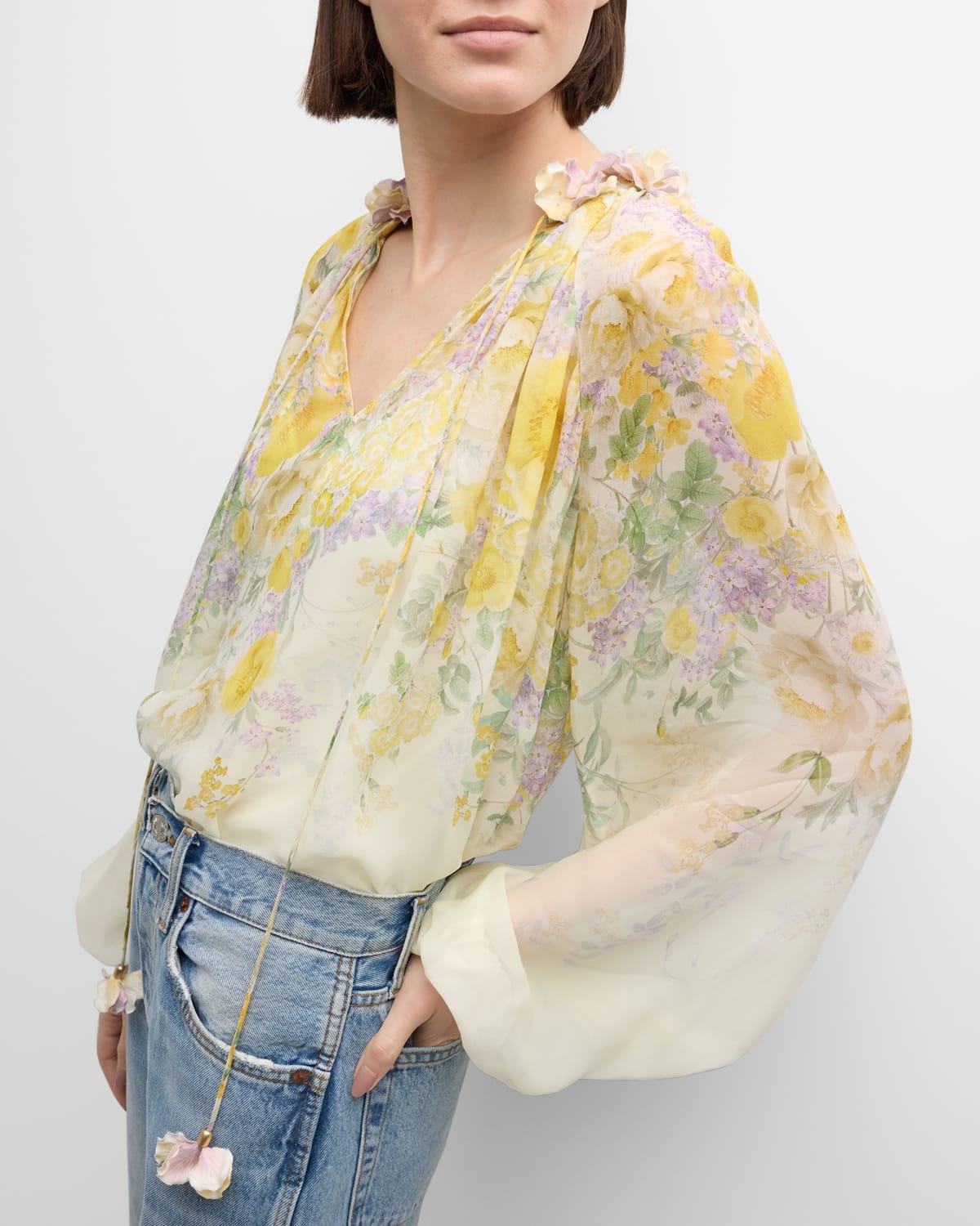 Harmony Floral Billow Blouse - 7