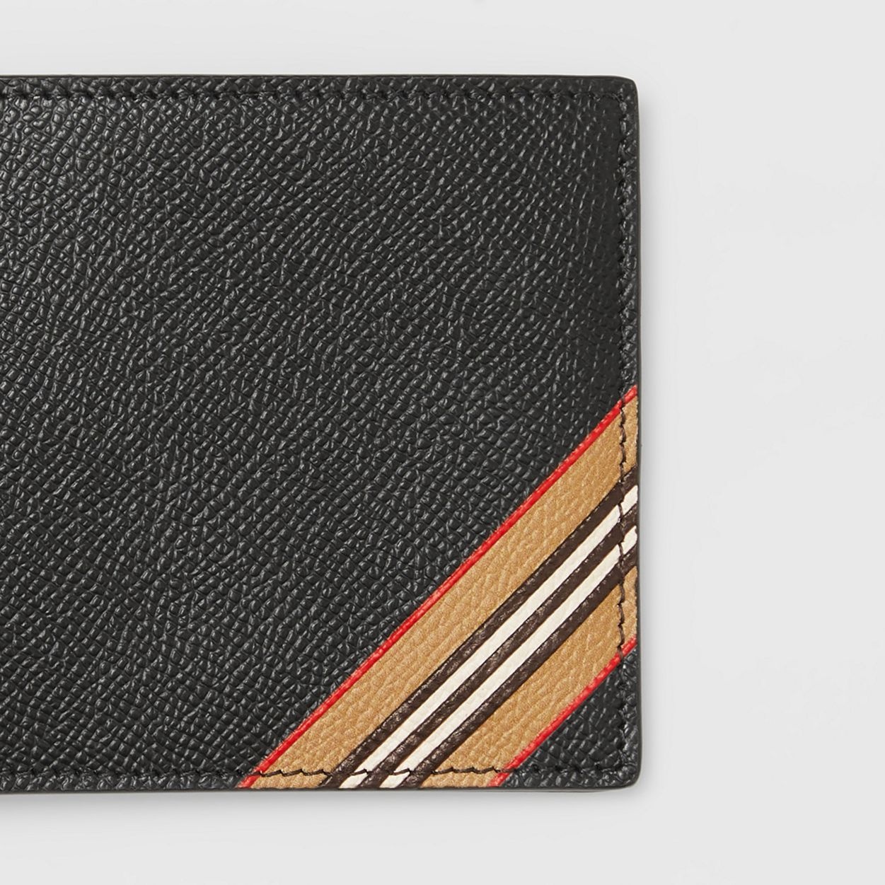 Icon Stripe Print Leather International Bifold Wallet - 2