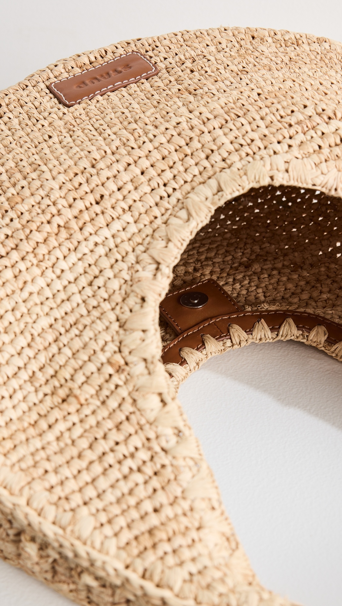 Moon Raffia Tote Bag - 5
