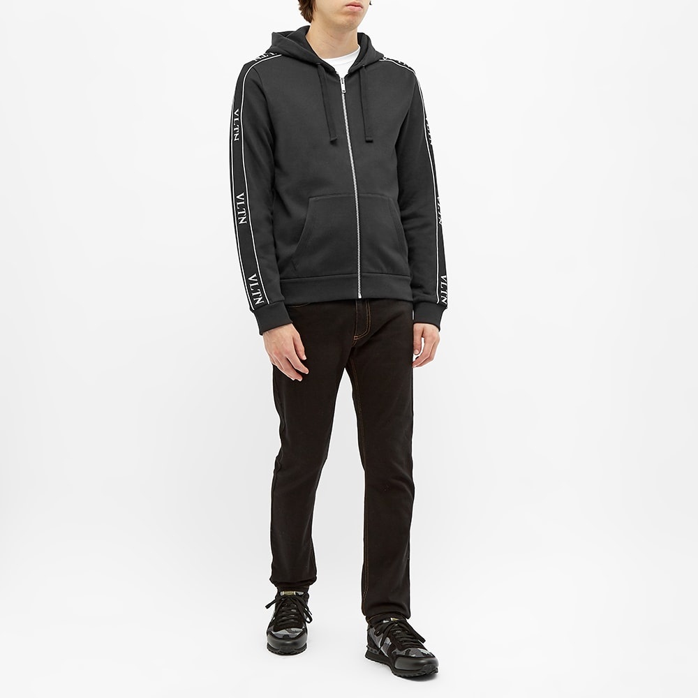 Valentino Zip Taped Logo Hoody - 6