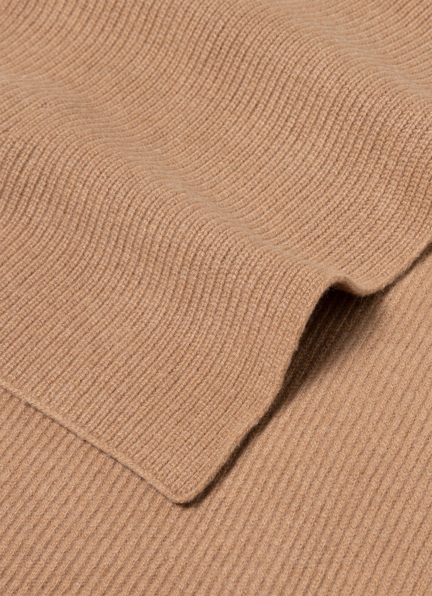 Cashmere Ribbed Scarf - 2