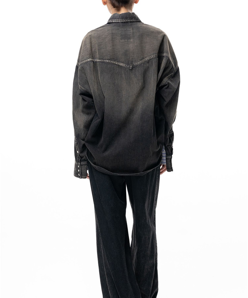 Front Back Combined Stripe Shirt 12