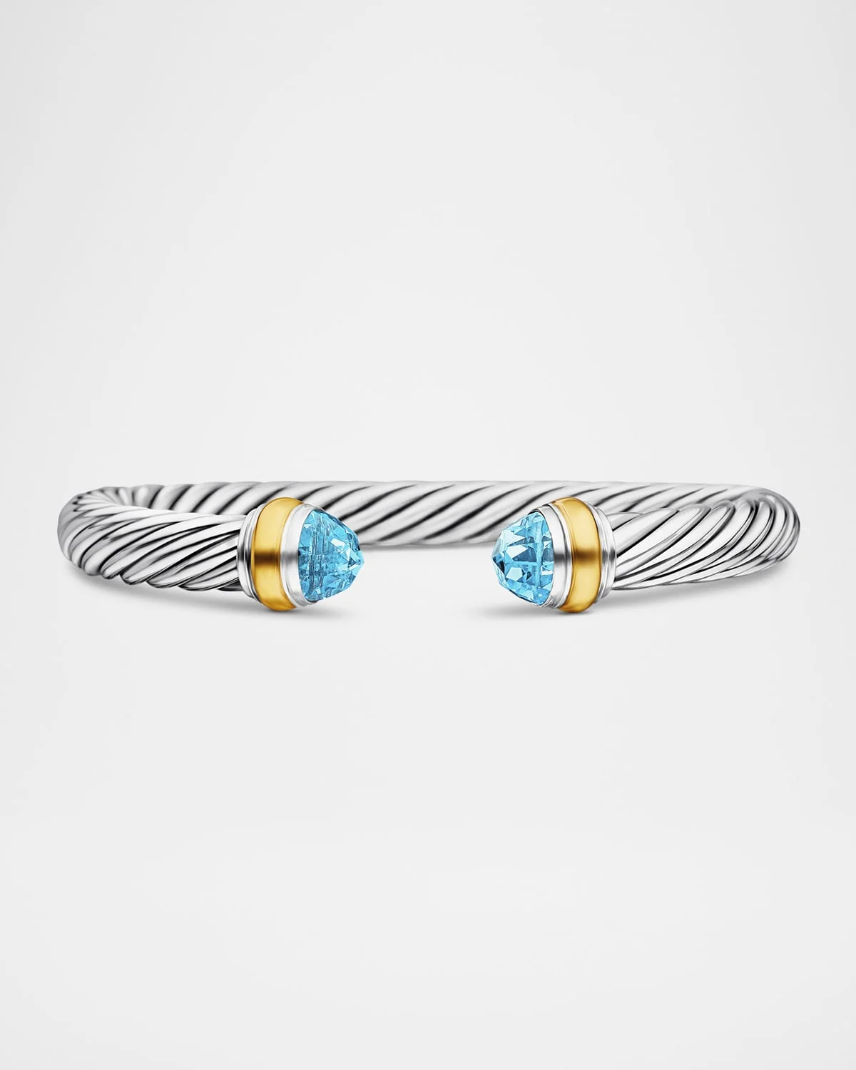 7mm Cable Bracelet in Silver - 1