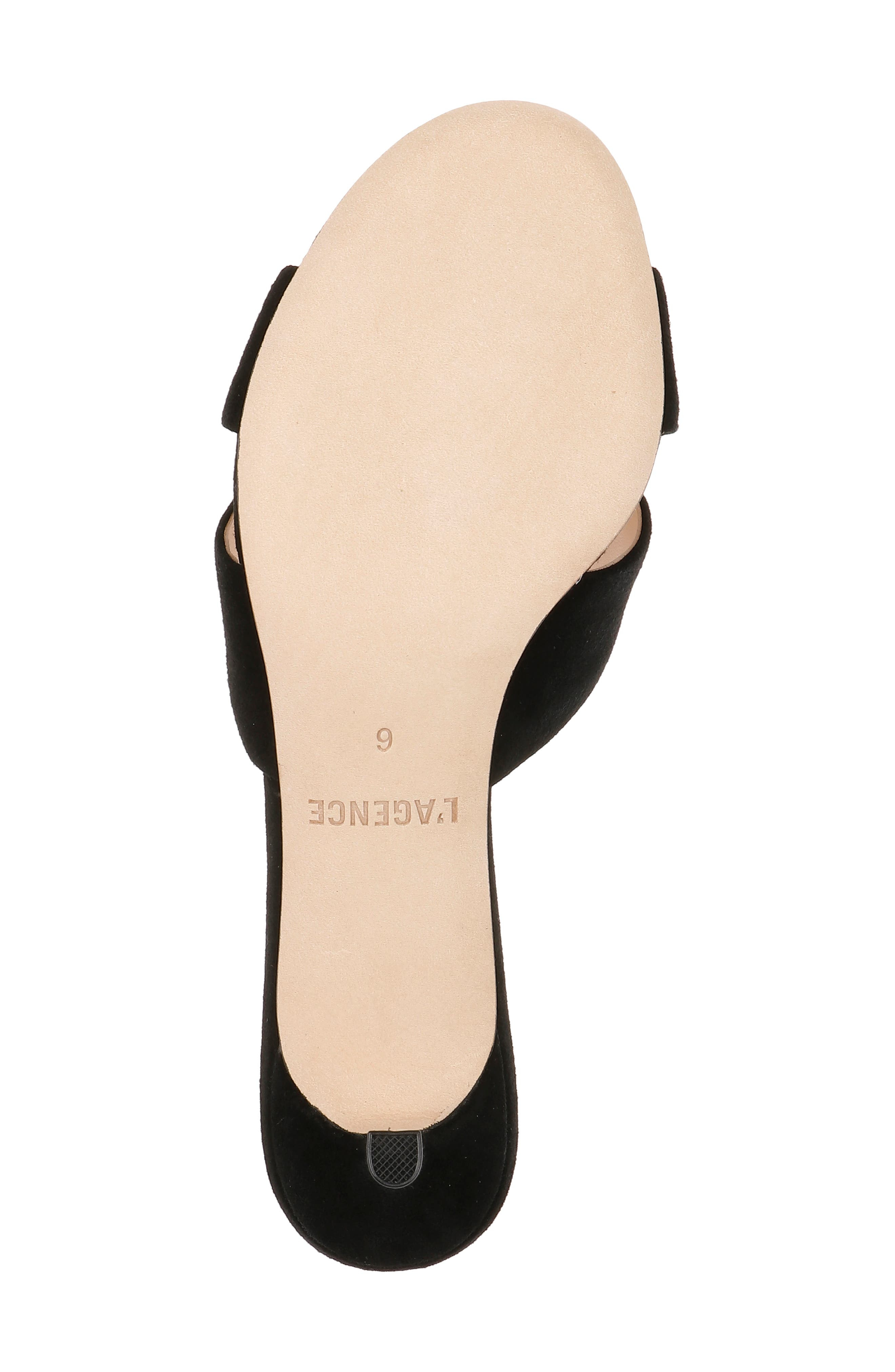 L'AGENCE Aveline Slide Sandal in Black at Nordstrom - 6