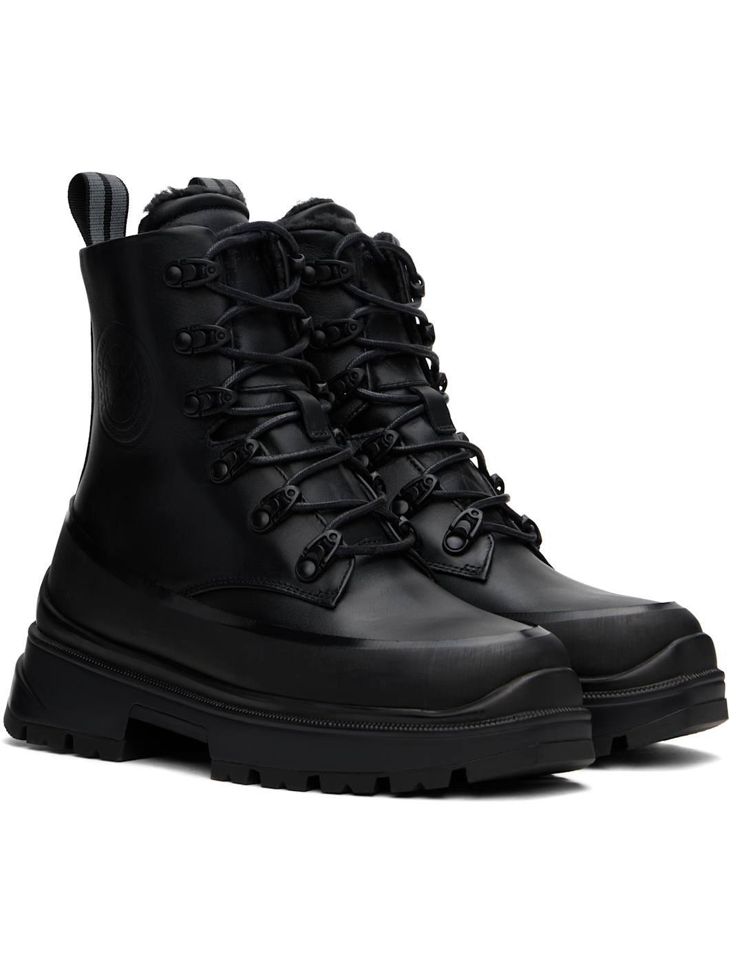 Black Kya Lace-Up Boots - 4