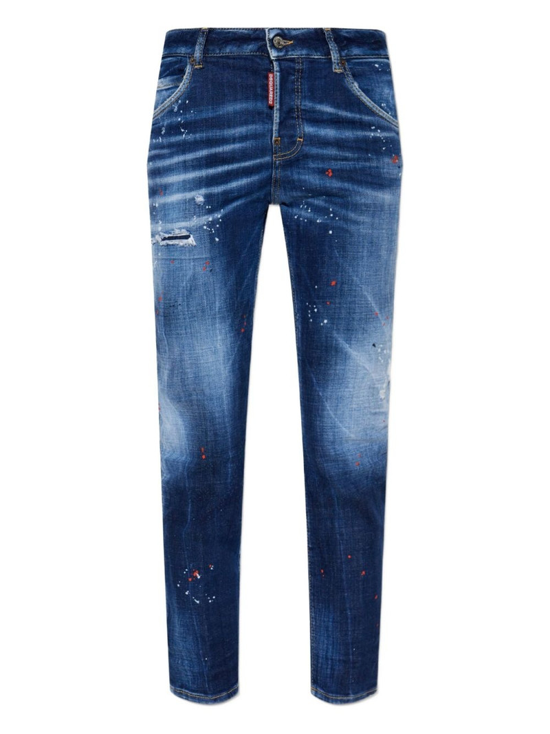 whiskering-effect skinny jeans 1