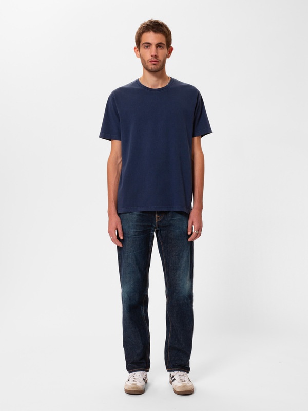 Nudie Jeans Uno Everyday T-Shirt Blue | REVERSIBLE