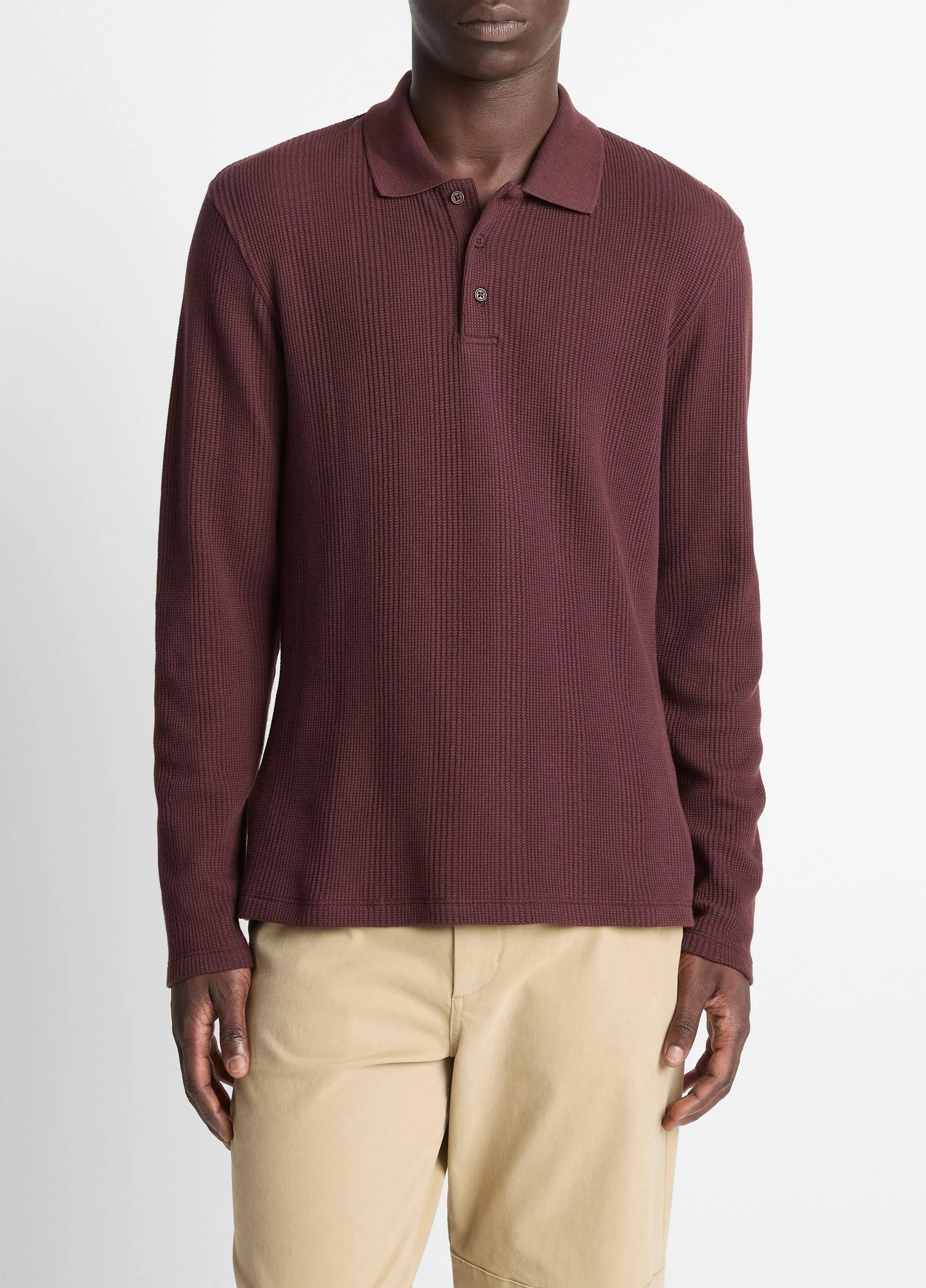 Variegated Cotton Polo Shirt - 1