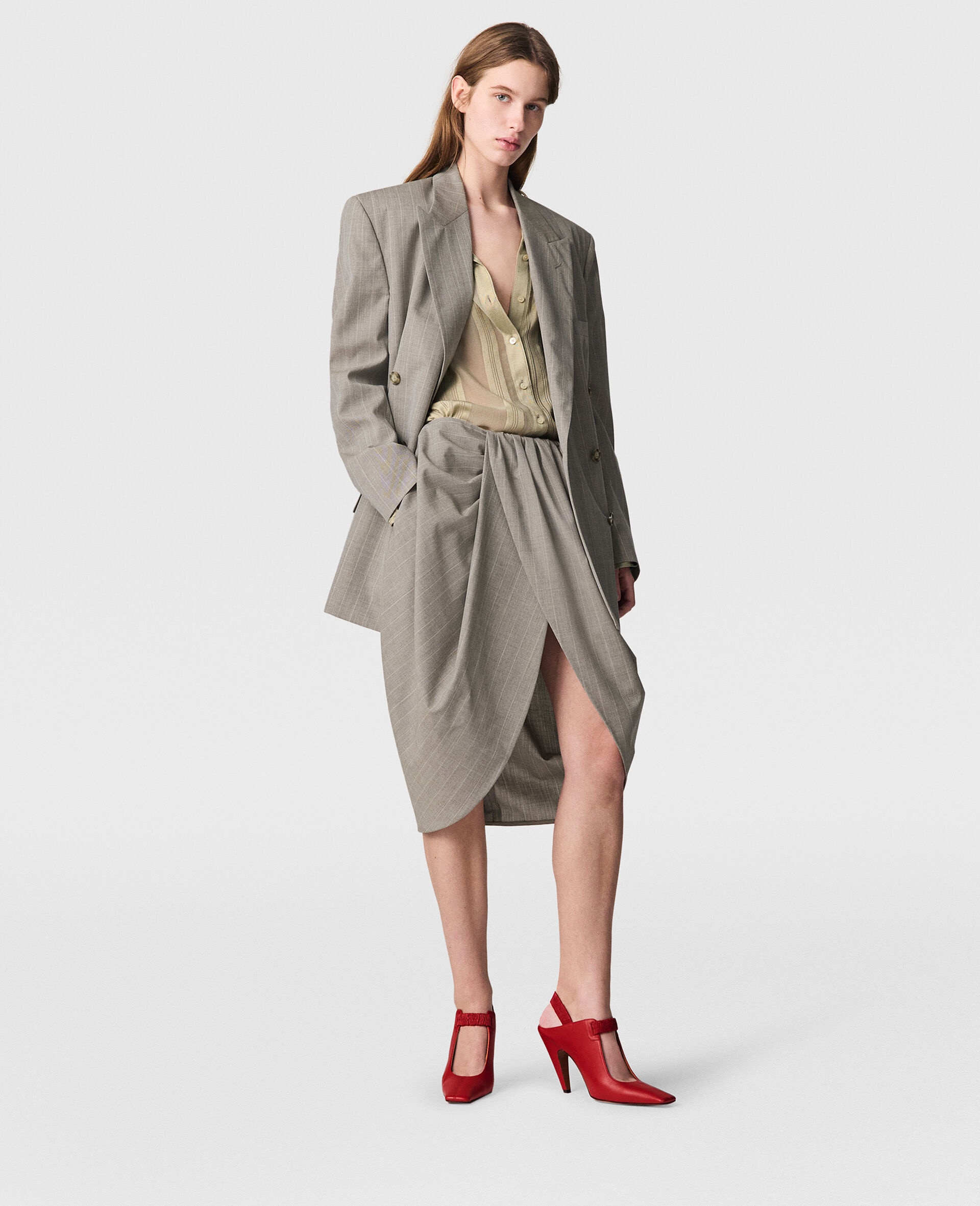 Oversized Double-Breasted Blazer - 9