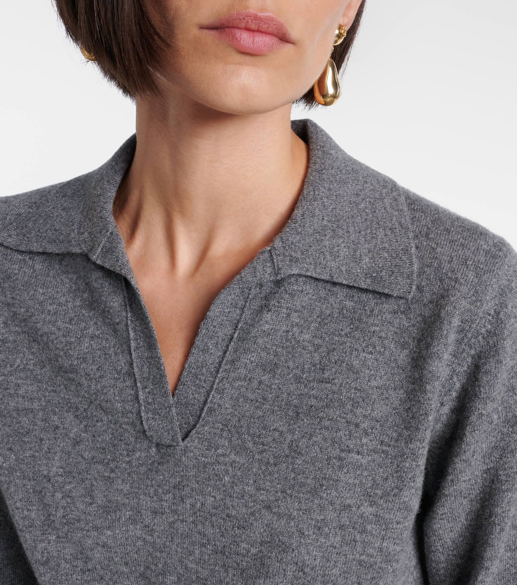 Cashmere polo sweater - 4
