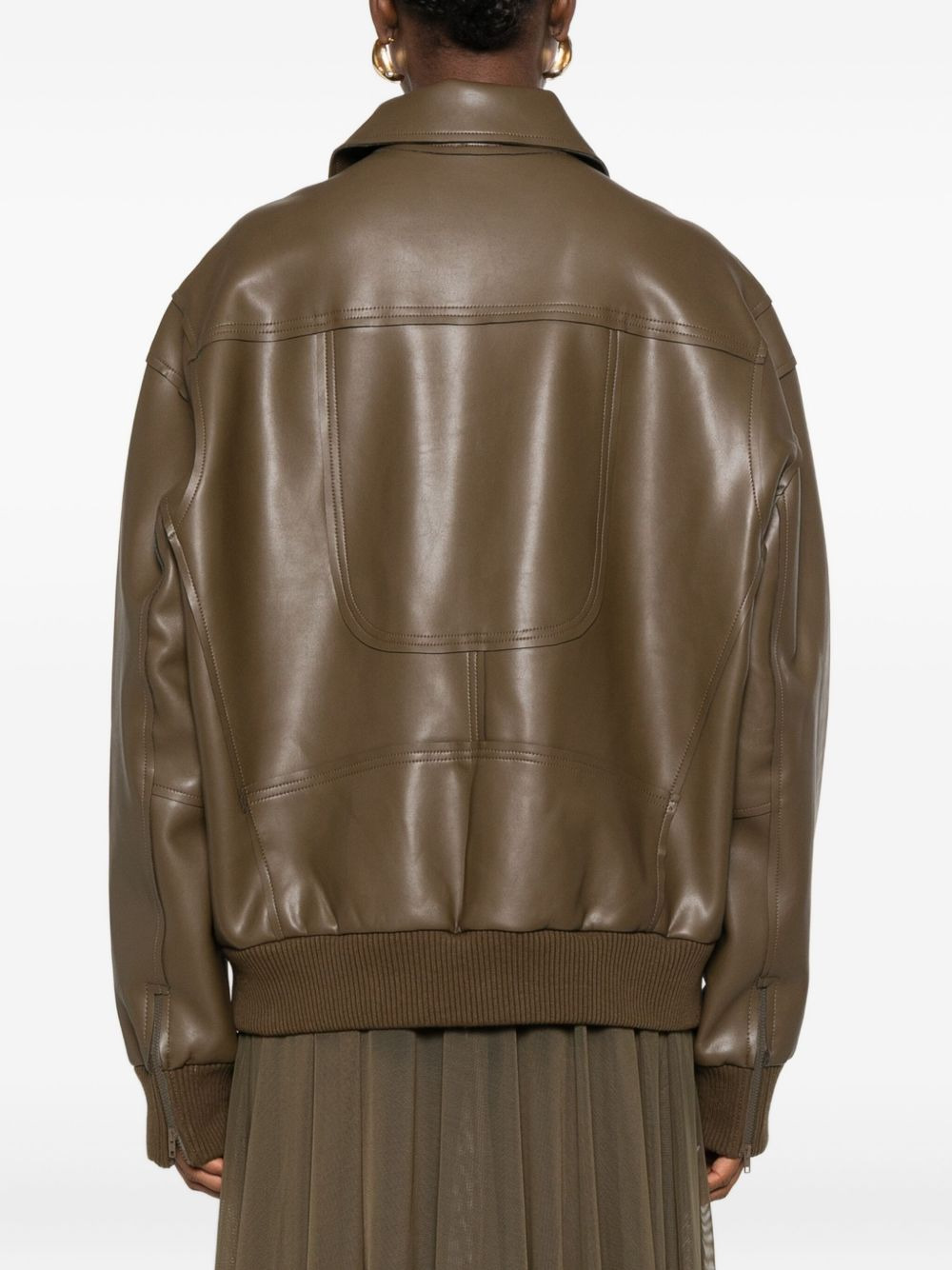 zip-front bomber jacket - 4