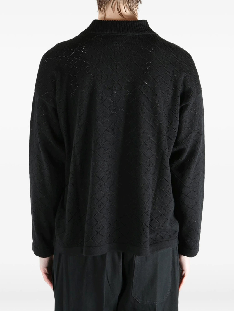 BODE Bode Anisette Open-knited Polo Shirt outlook