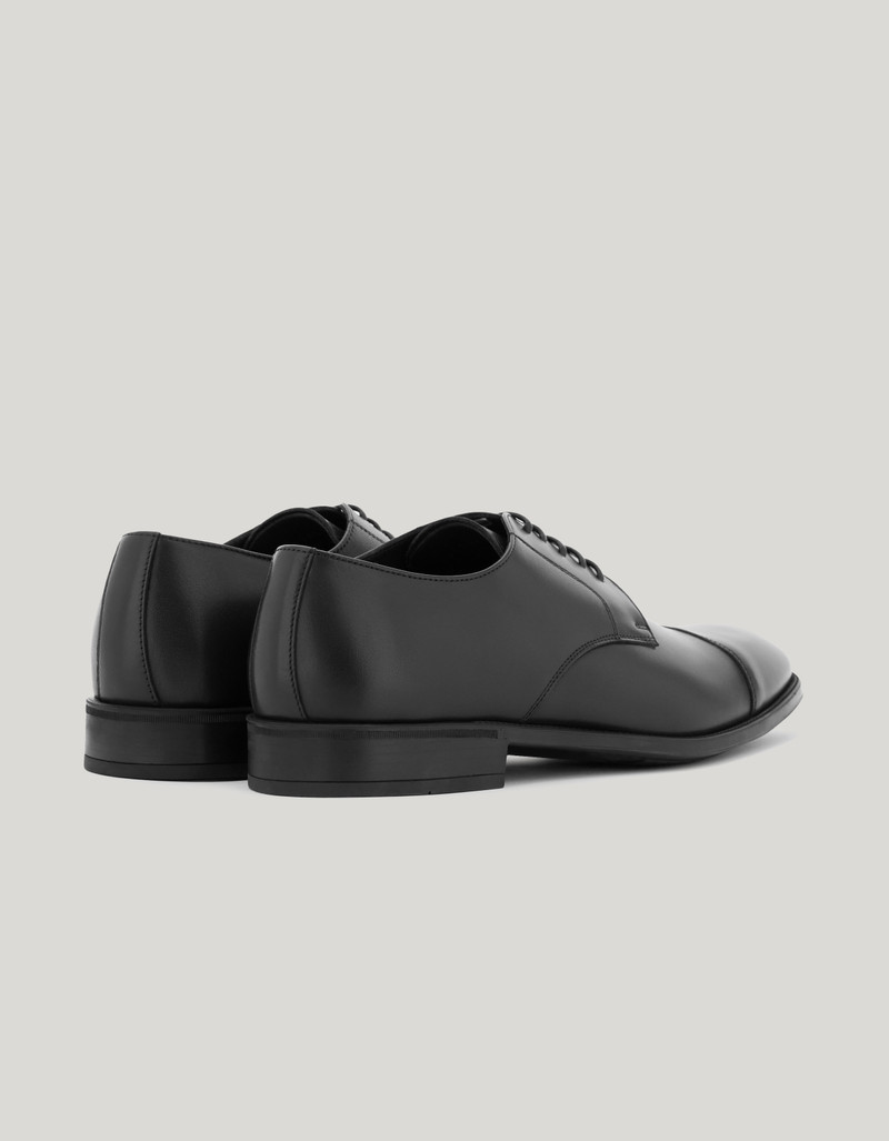 Canali DERBY IN BLACK DISTRESSED CALFSKIN outlook