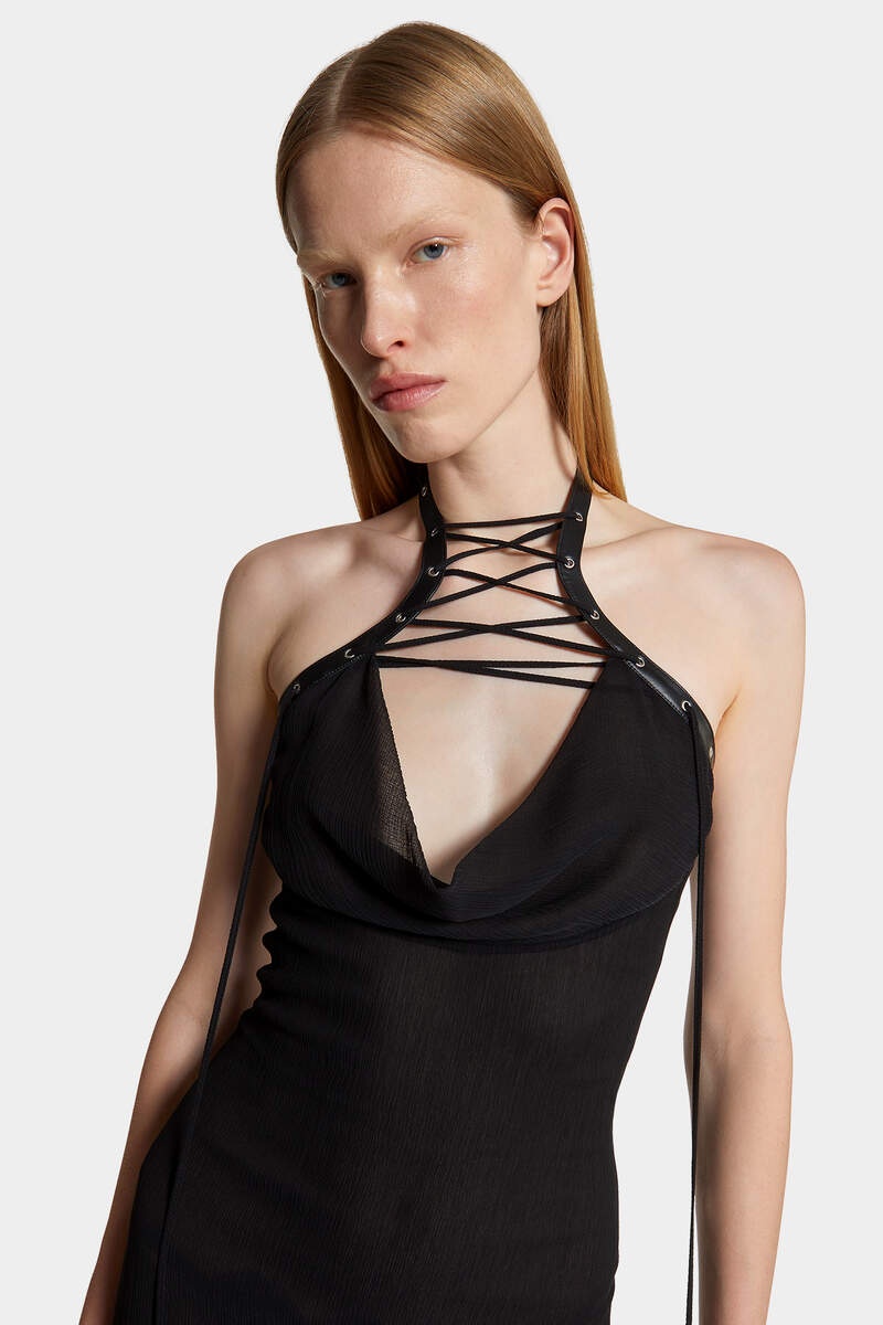 LACE UP DRESS - 5