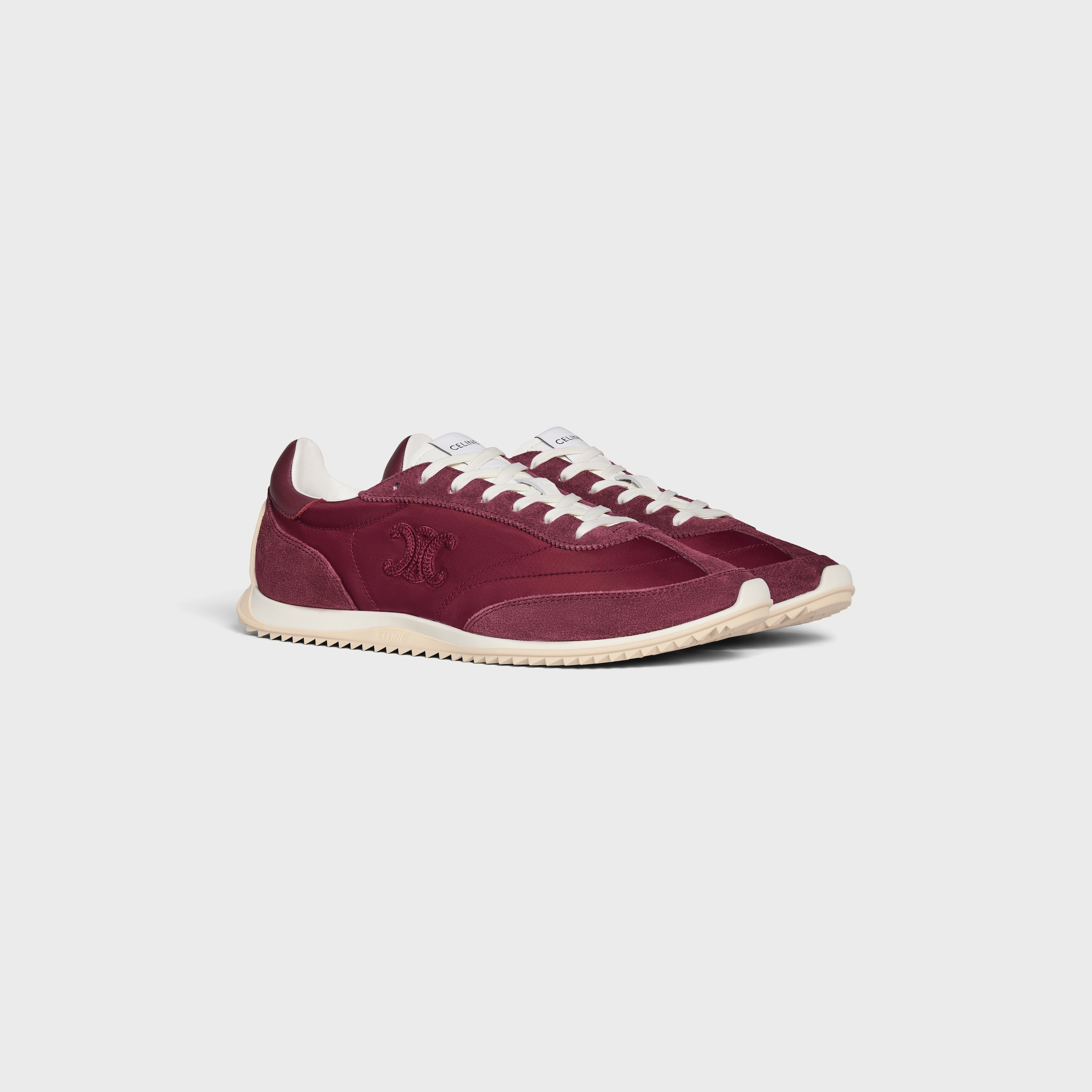 CELINE RACER - LOW TOP SNEAKER IN NYLON, SUEDE CALFSKIN AND CALFSKIN - 2