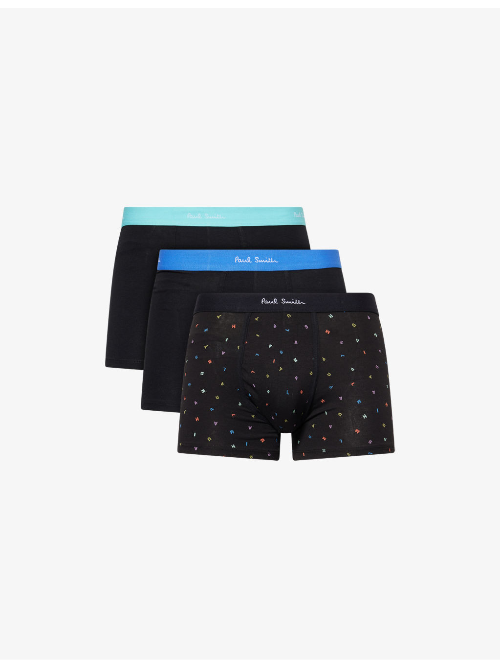Logo-Waistband Pack Of Three Stretch-Cotton Boxer Briefs - 1