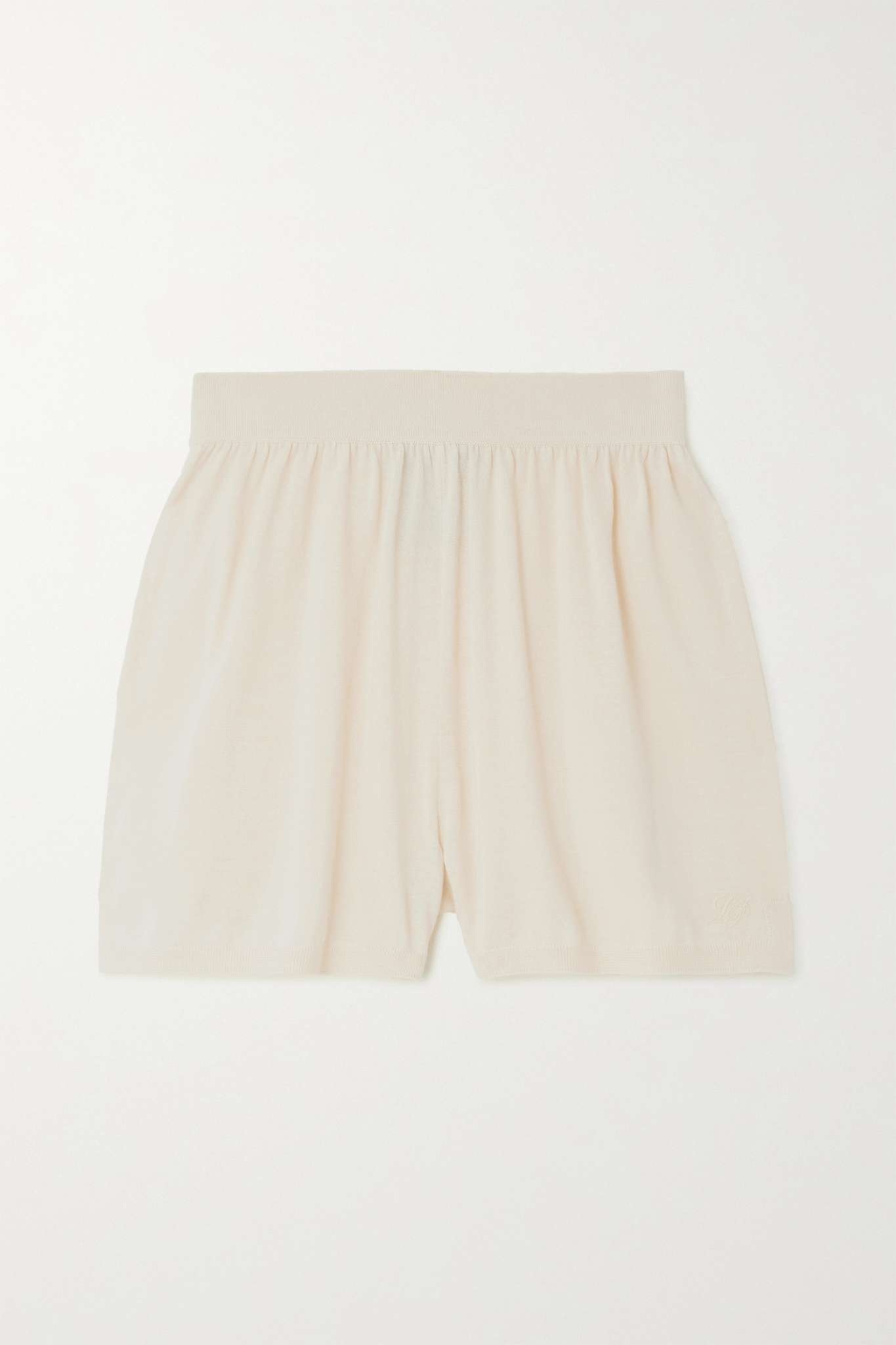 Cashmere and silk-blend shorts - 1