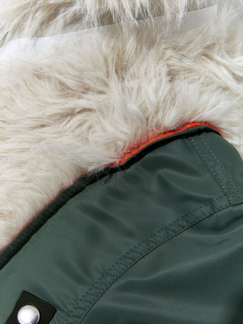 Faux Fur x Nylon Twill Blouson 5
