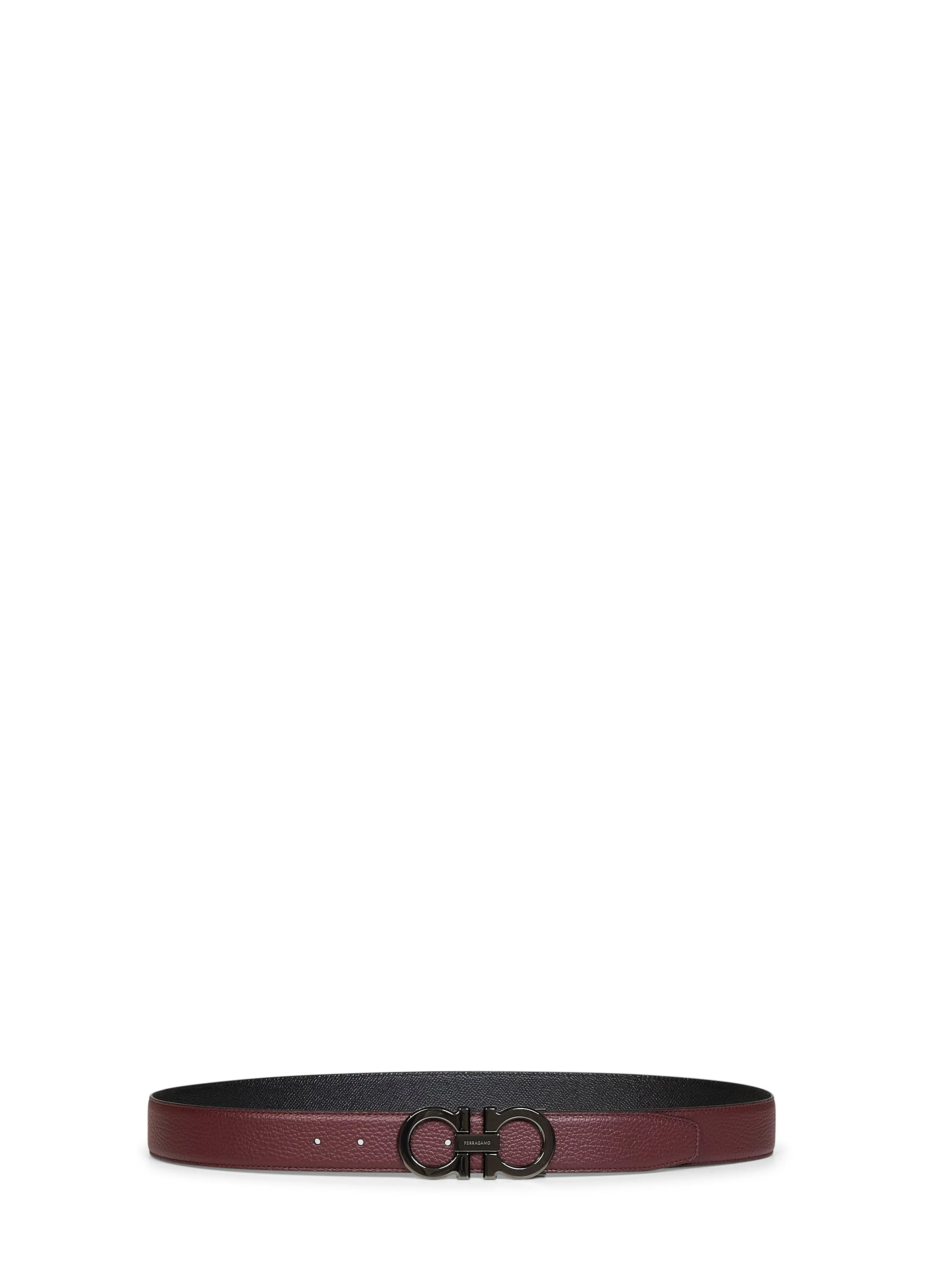 Ferragamo Men Two-Tone Gancini Reversible Belt - 1