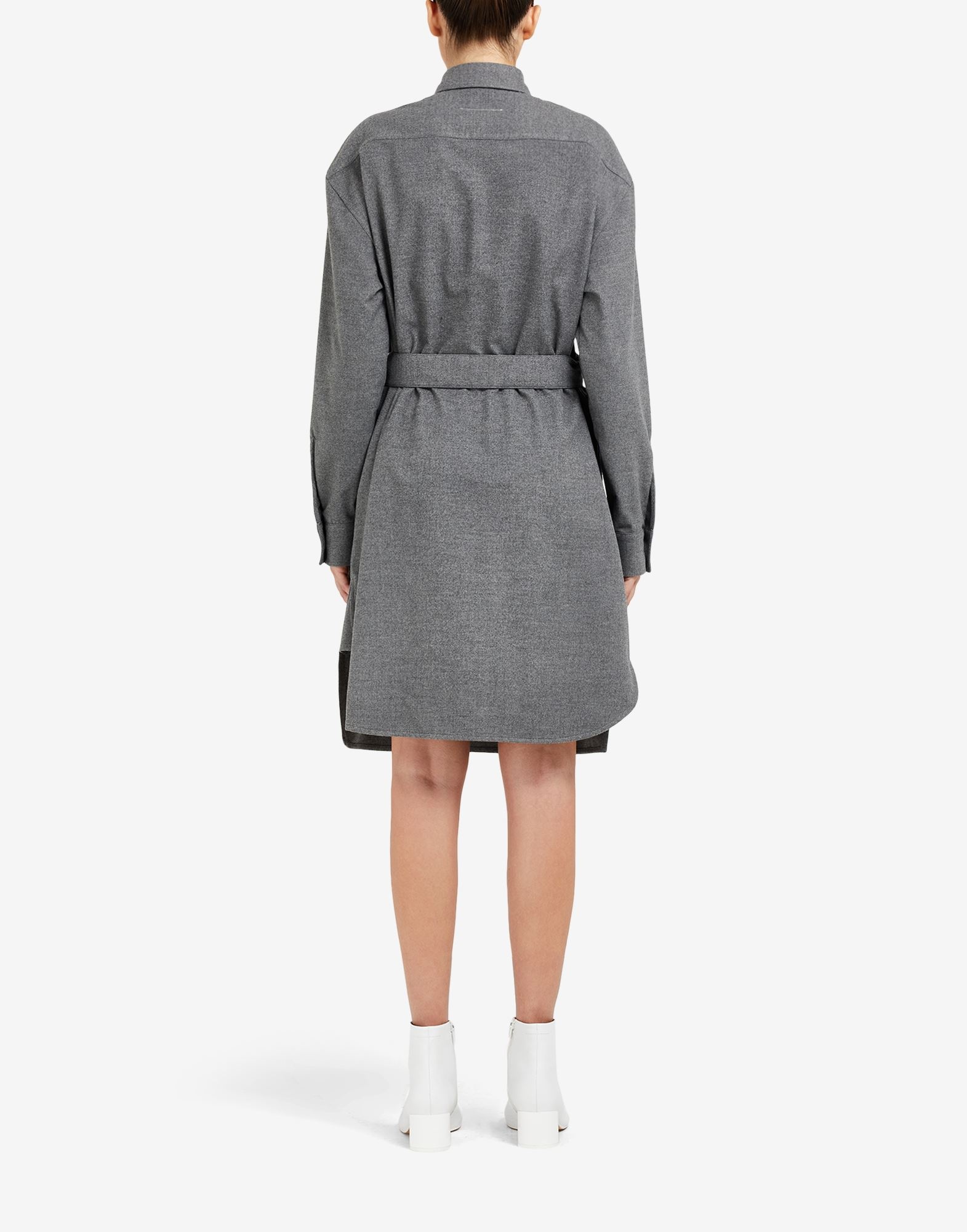 Waist tie shirt-dress - 4