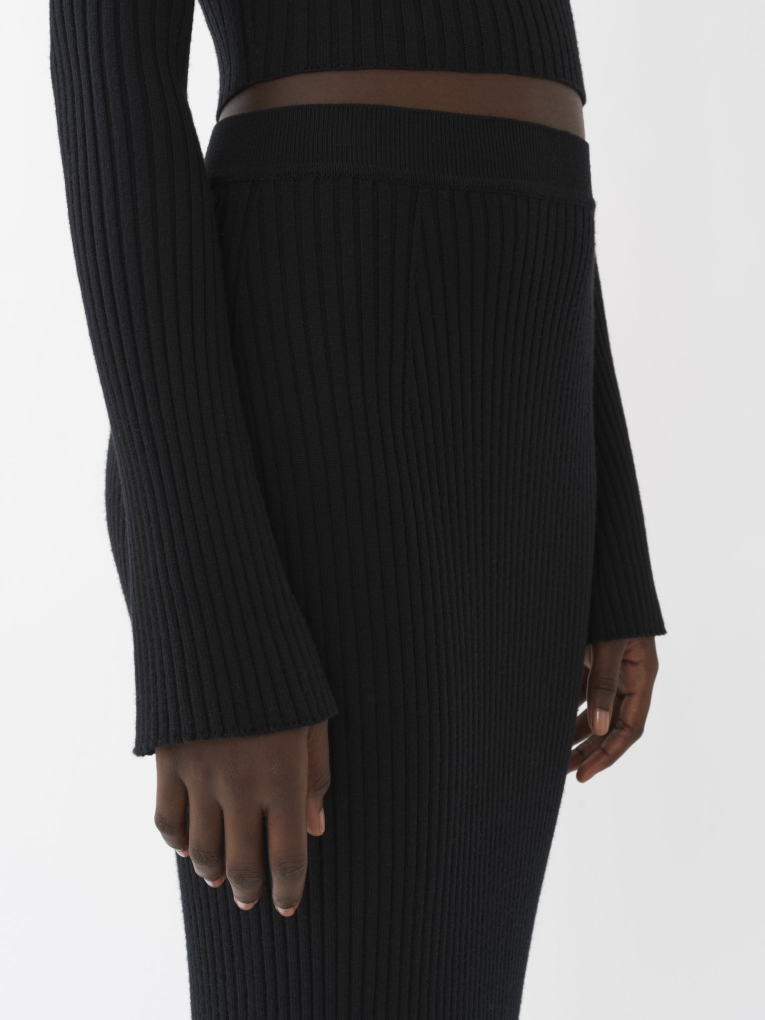 FITTED MID-LENGTH SKIRT - 6
