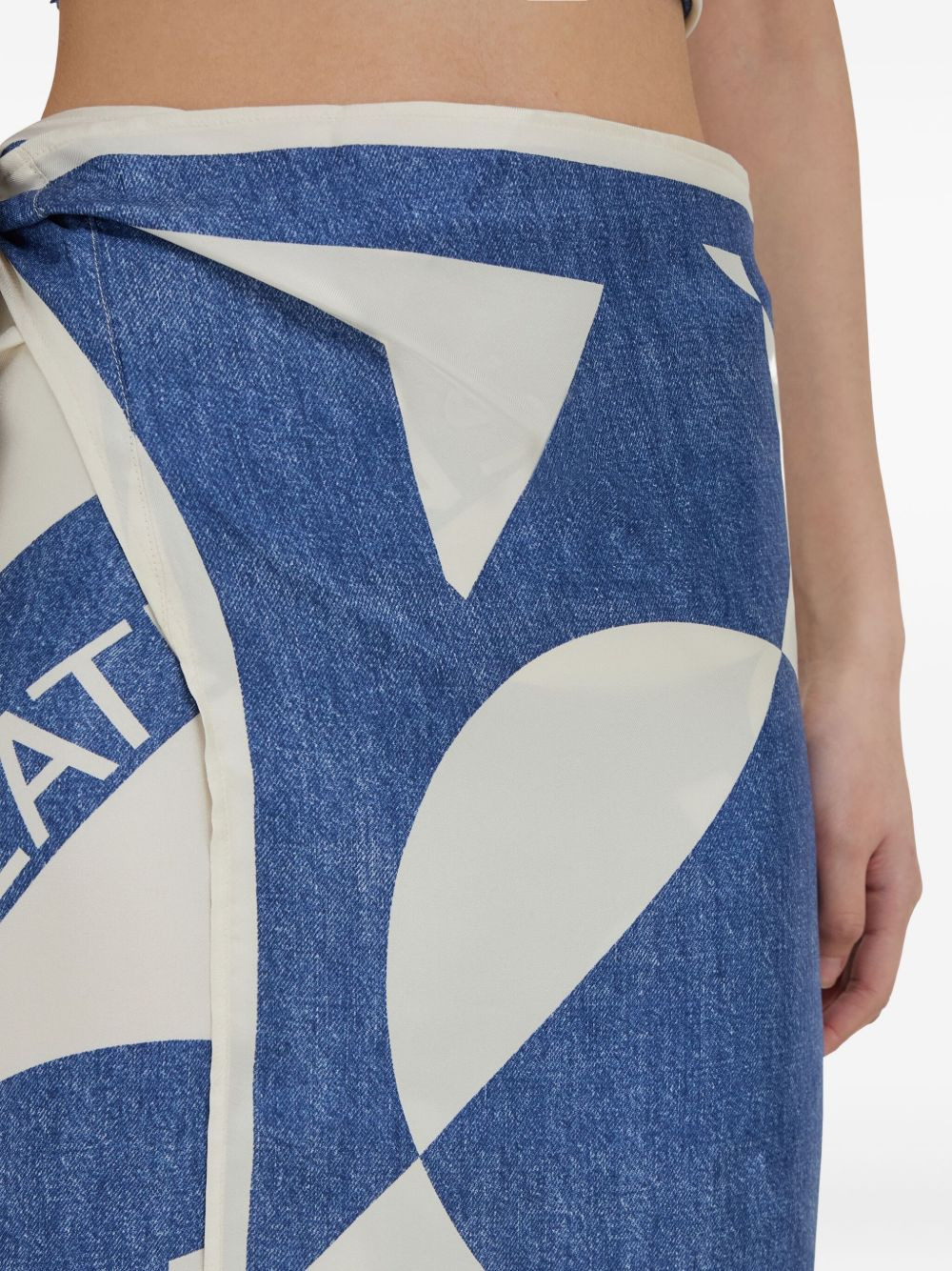 graphic-print wrap scarf - 4