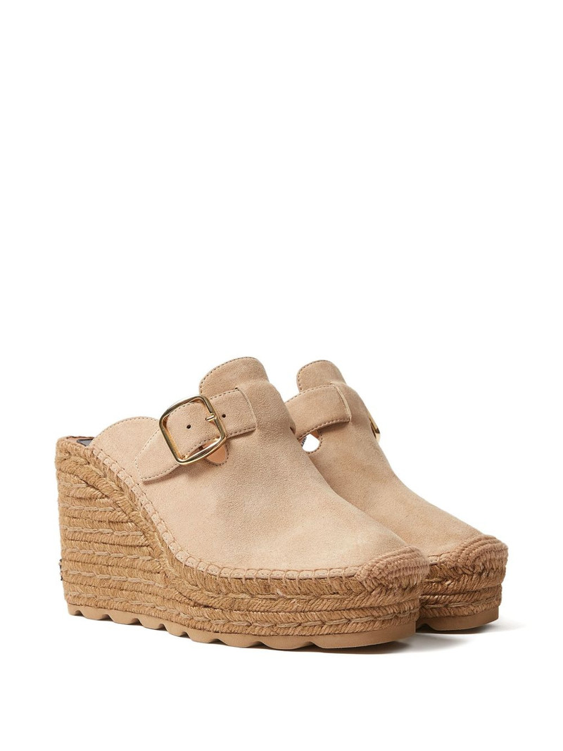 Stella McCartney buckle wedge heeled espadrilles outlook