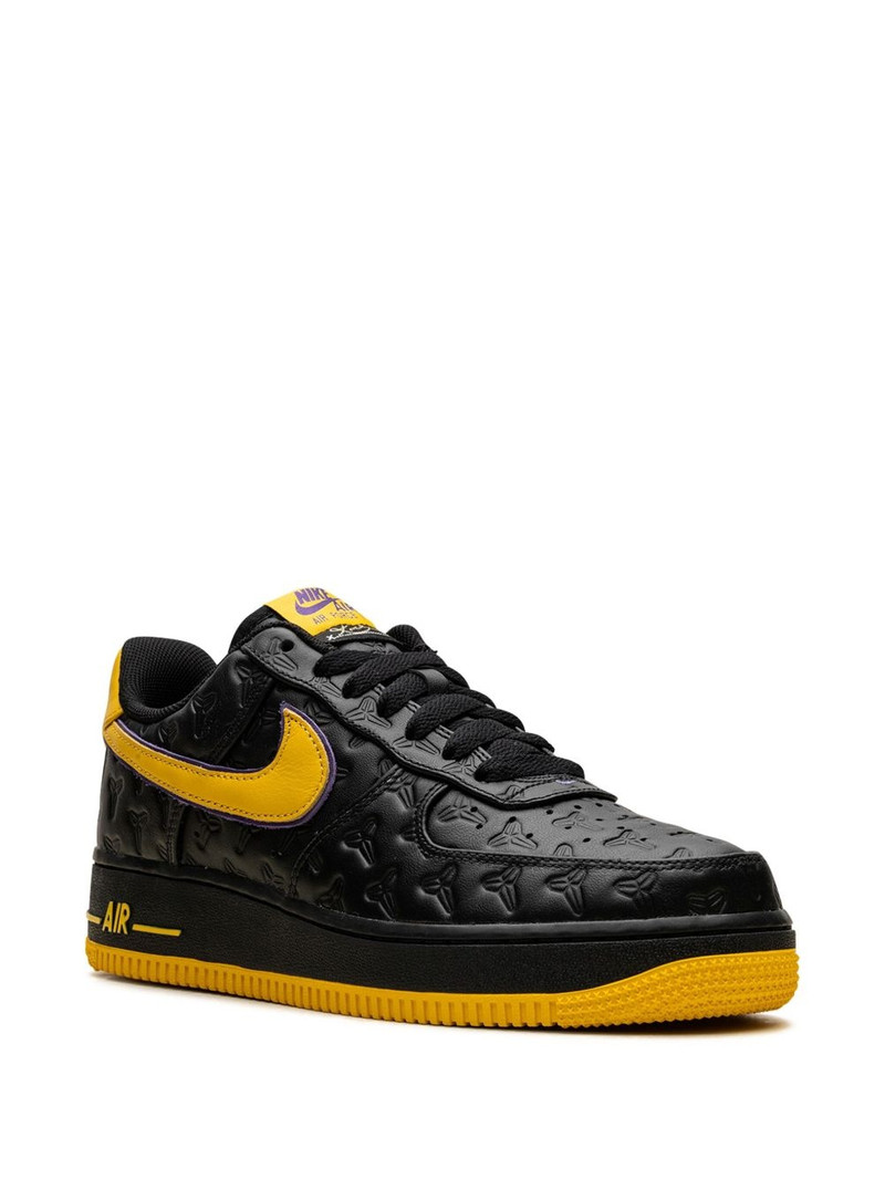 Nike x Kobe Bryant Air Force 1 Low "Lakers Away - Black/Varsity Maize/Varsity Purple" sneakers outlook
