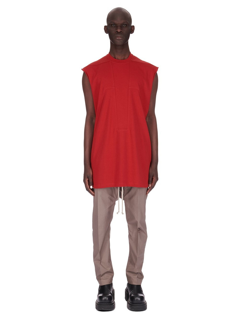 Rick Owens panelled cotton tank top outlook