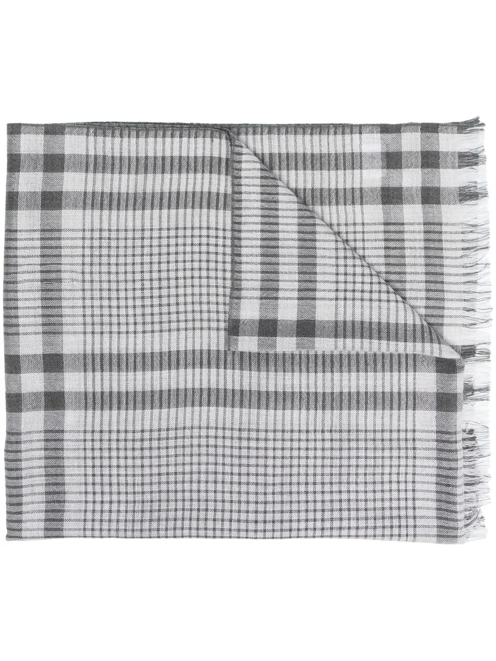 check-print scarf - 1