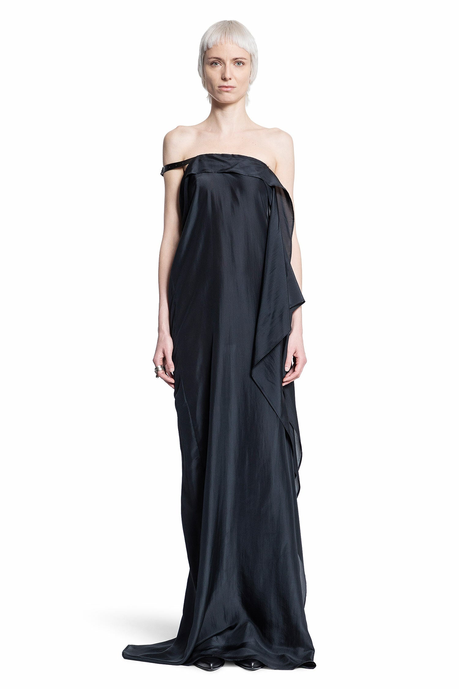 ANN DEMEULEMEESTER WOMAN BLACK DRESSES - 1