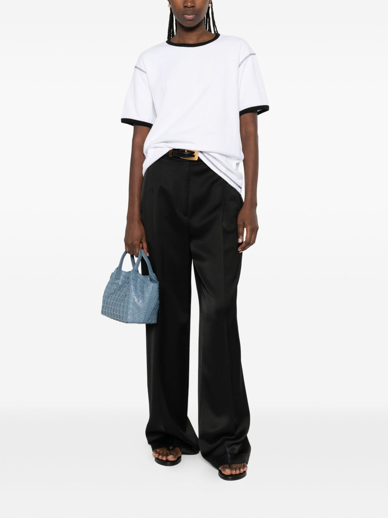 AYA MUSE waffle trim T-shirt outlook