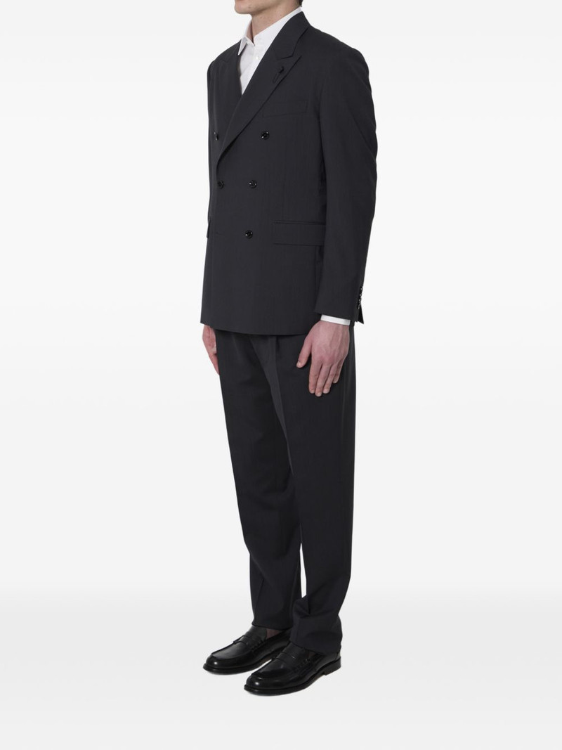 LARDINI double-breasted peak-lapels suit outlook