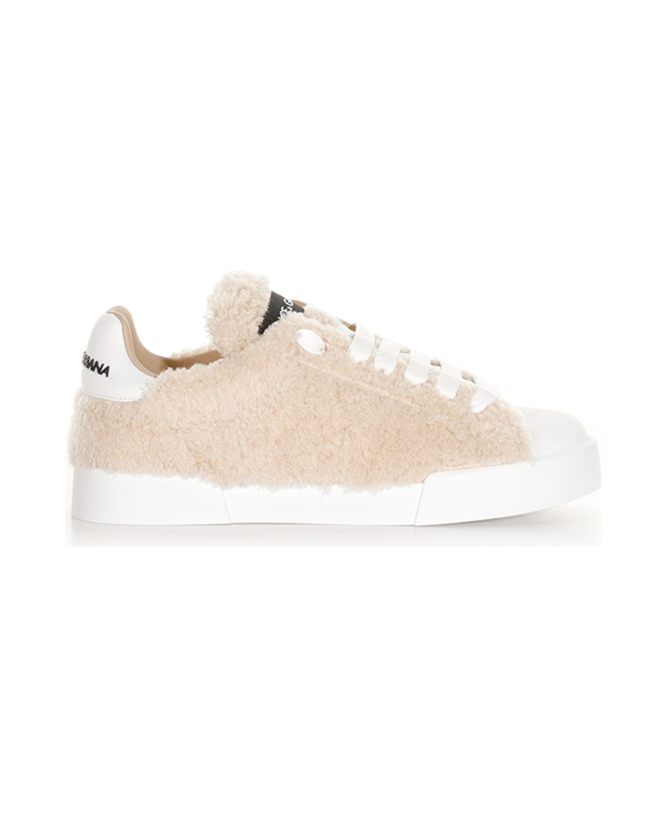 Fur Coated Logo Sneakers - 1