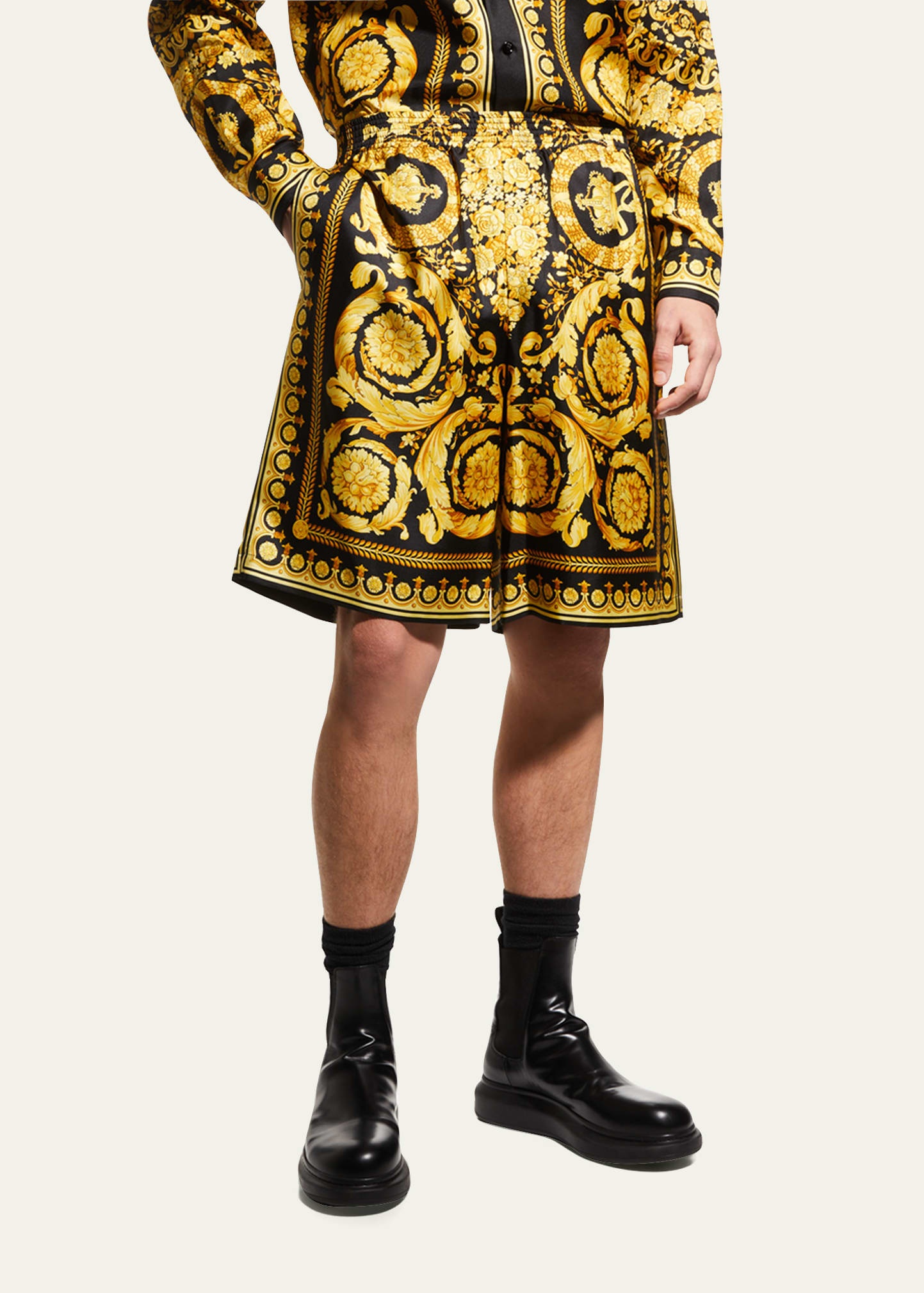 Men's Silk Barocco Shorts - 2