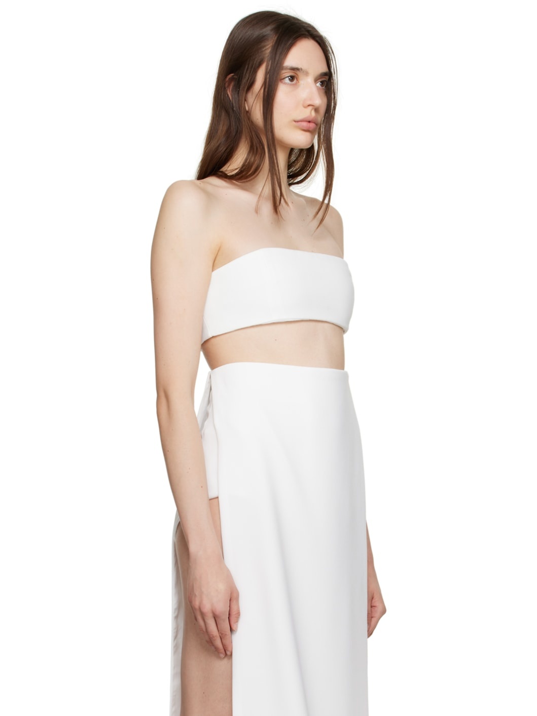 White Strapless Camisole - 2