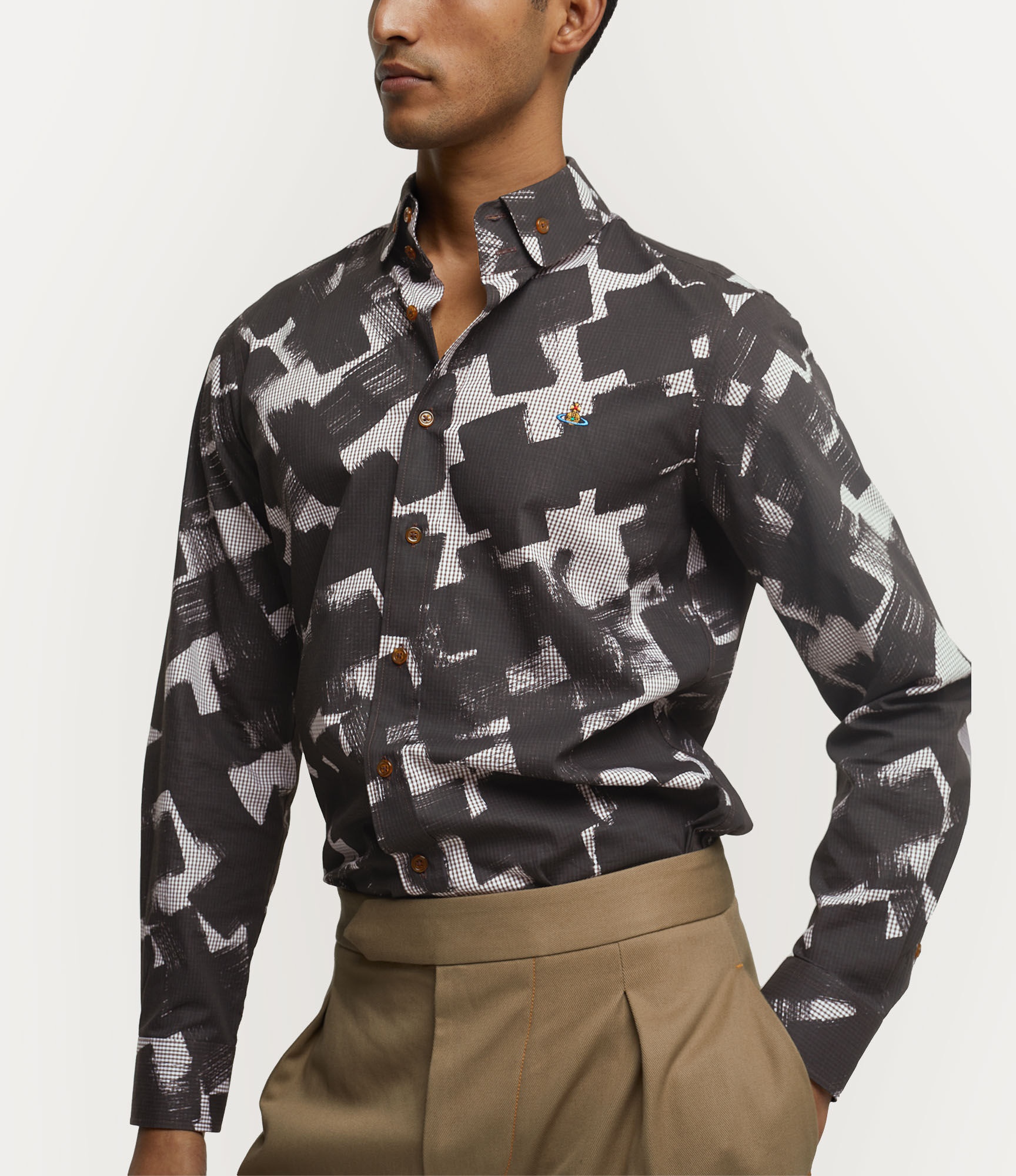 TWO BUTTON KRALL SHIRT - 5