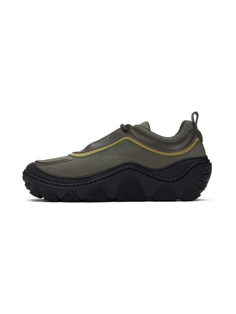 Kiko Kostadinov Khaki Tonkin Canvas Sneakers outlook