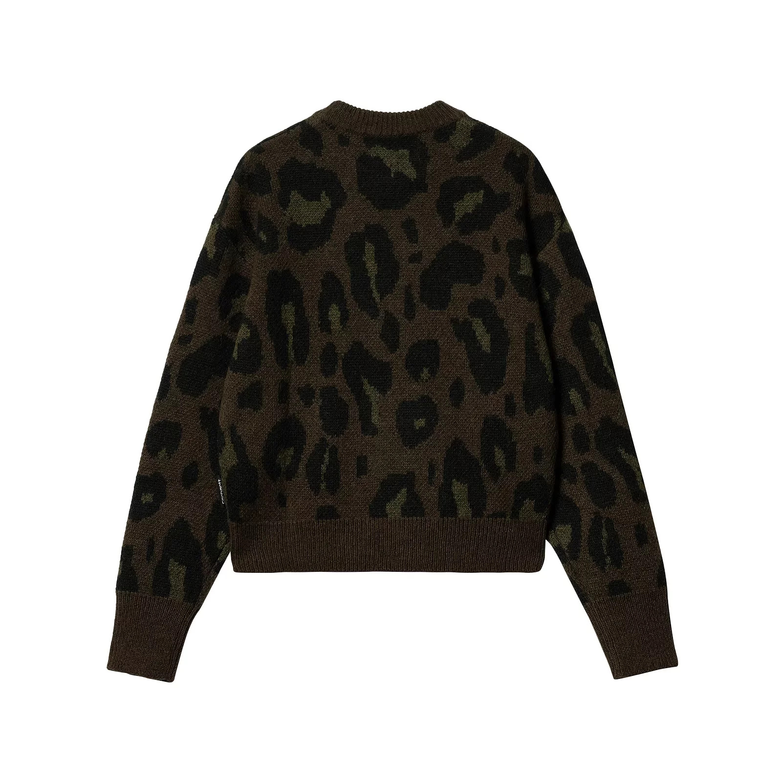 Merton Sweater Camo Leo Jaquard "Tamarind" - 4
