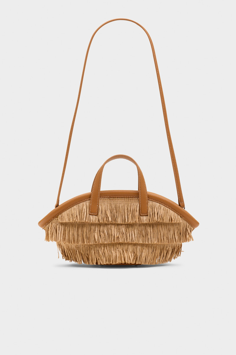 Mini Fringe Mercado Tote In Natural 3