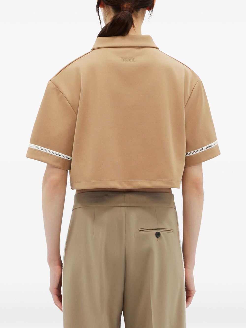 logo-print polo top - 4