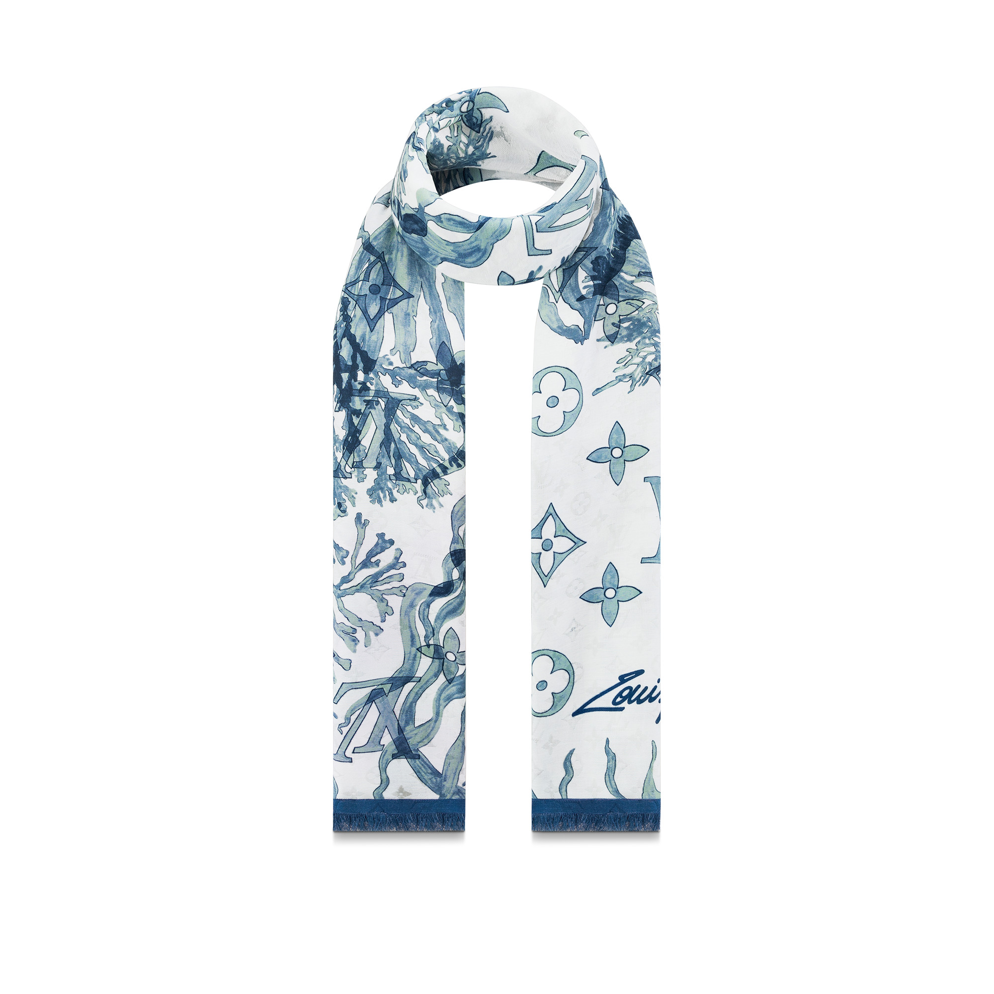 Monogram Aquagarden Stole - 3