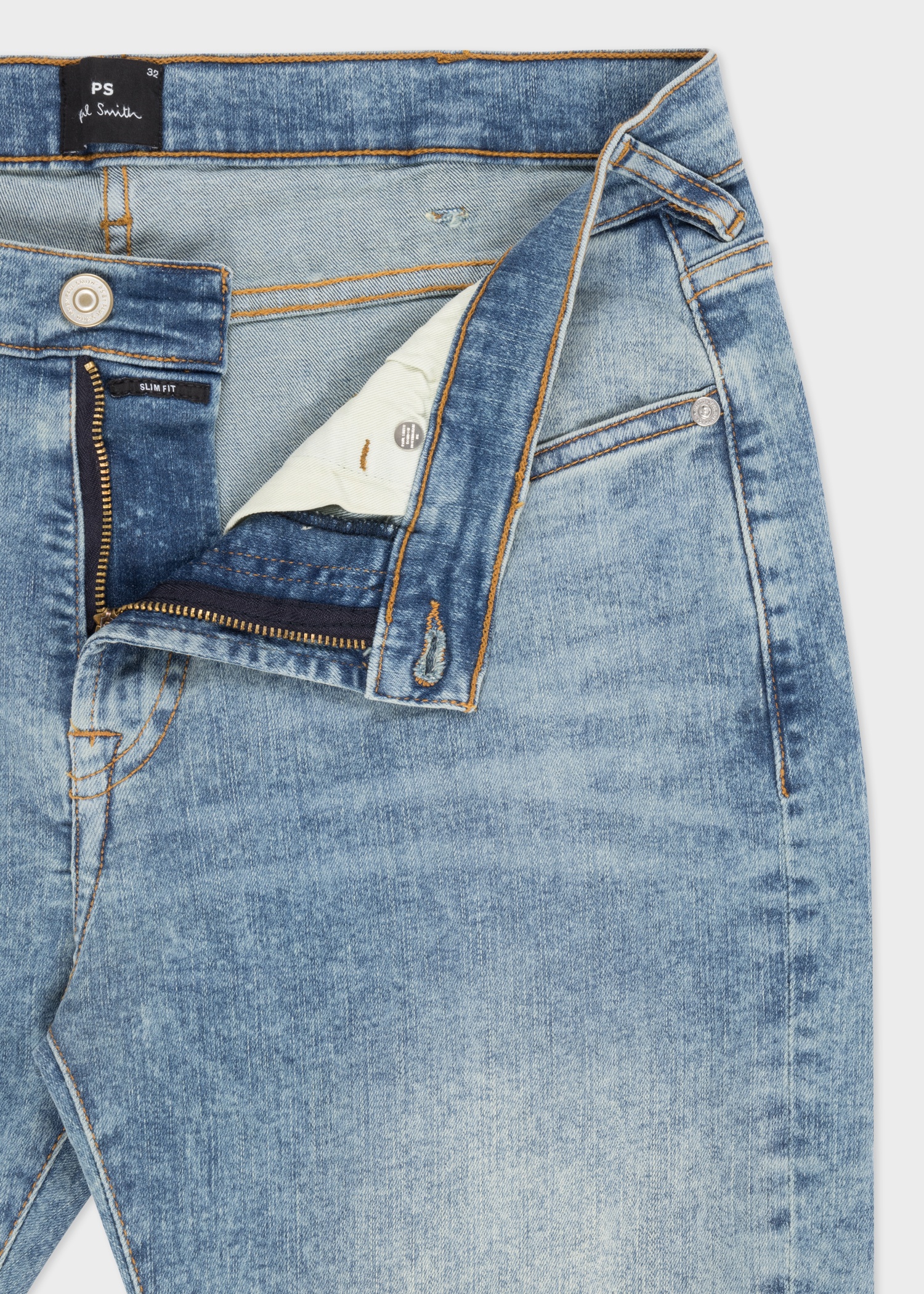 Slim-Fit Light-Wash 'Organic Reflex' Jeans - 3