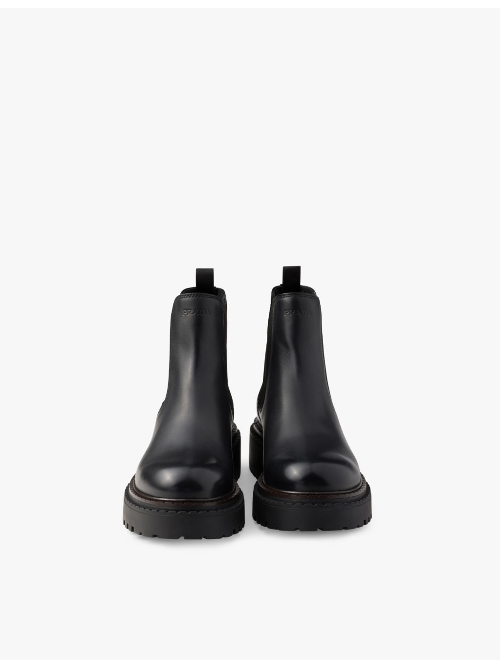 Logo-debossed heeled leather Chelsea boots - 5