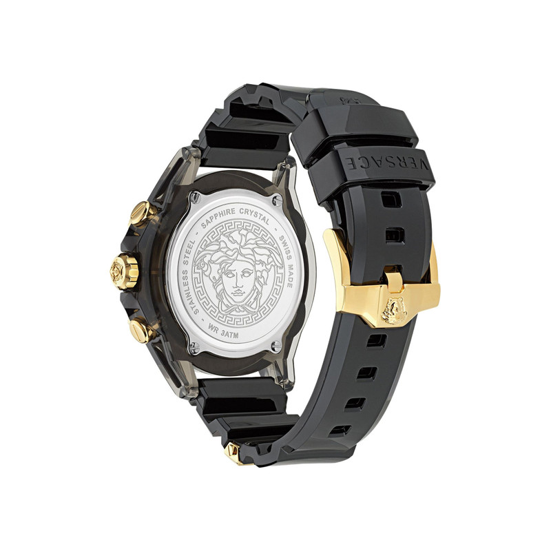 VERSACE Versace Icon Active Diamond Watch 'Black' outlook
